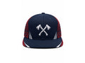 Axe Throwing Cap Navy Red Crossed-Axe Custom Venue Hat Wholesale