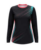 Custom Black Long-Sleeve Lacrosse Shooter Shirt – Wholesale Team Top