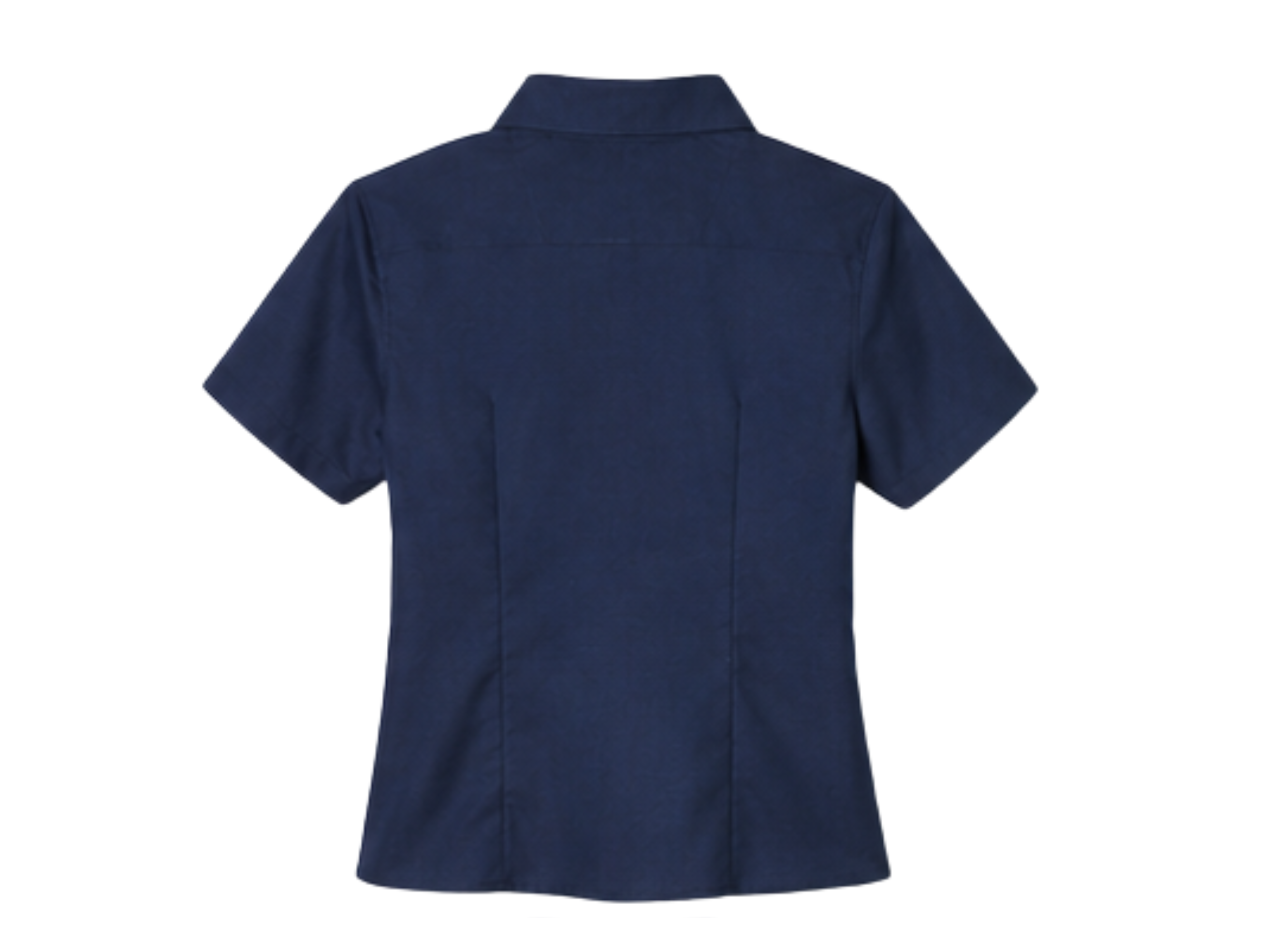 School Short Sleeve Fitted Oxford Shirt Navy Blue | B2B Low MOQ Wholesale