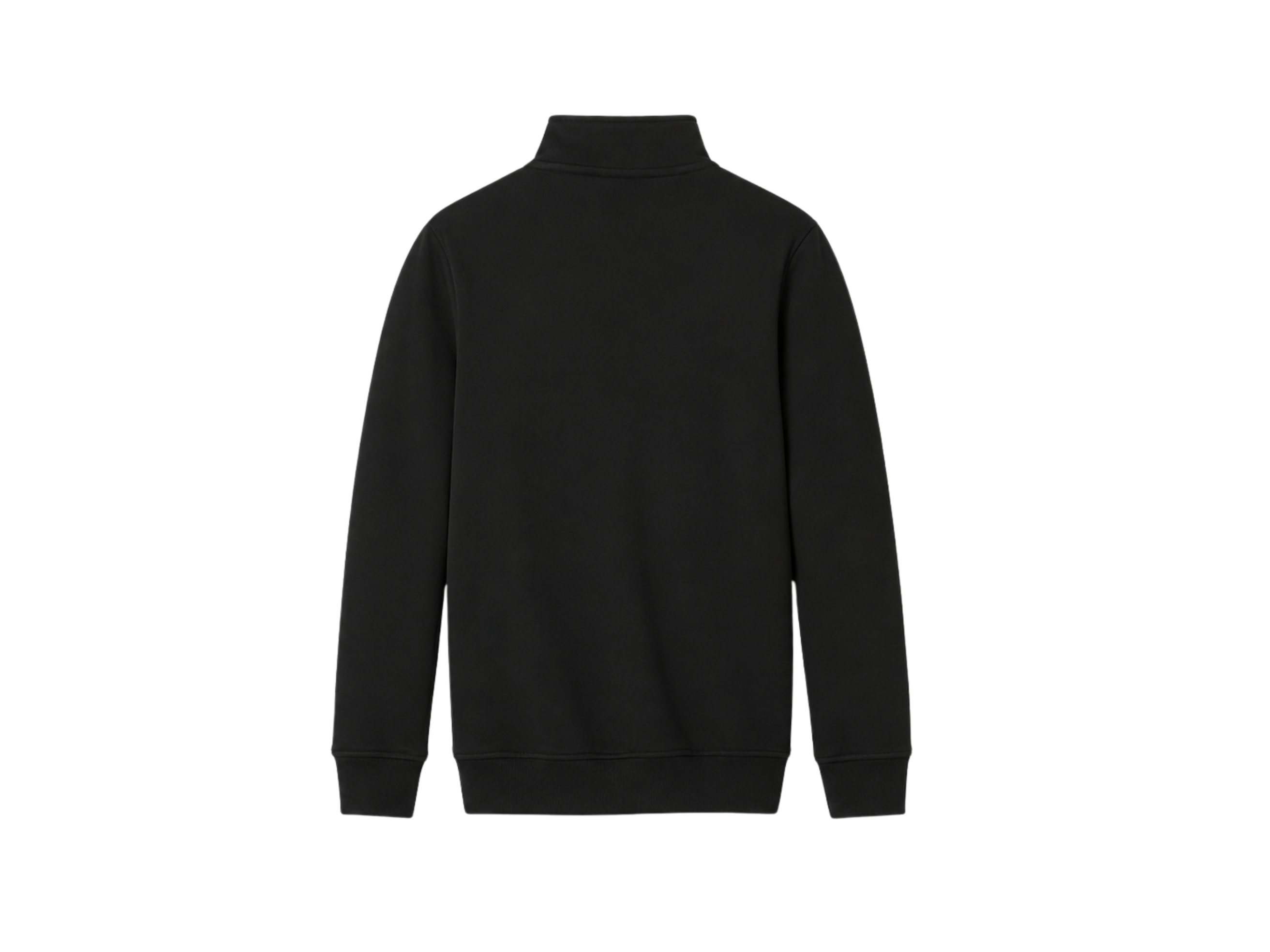 School Quarter Zip Fleece Sweatshirt Black | B2B Low MOQ Wholesale