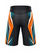 Black/Orange/Teal Wrestling Shorts – Performance Team Sportswear, Wholesale Bulk, Low MOQ