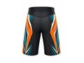 Black/Orange/Teal Wrestling Shorts – Performance Team Sportswear, Wholesale Bulk, Low MOQ