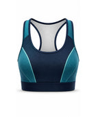 Teal & Navy Basketball Bra – Athletic Performance Bra, Wholesale Bulk, Low MOQ