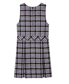 School Plaid Box Pleat Jumper Black White | B2B Low MOQ Wholesale