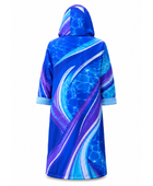 Custom Swim Parka – Blue Purple Wholesale Team Deck Coat