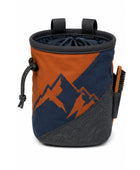 Climbing Chalk Bag – Custom Orange Navy Mountain Design Wholesale