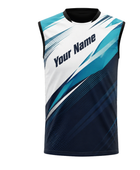 Navy & Teal Ping Pong Jersey – Team Table Tennis Performance Wear, Wholesale Bulk, Low MOQ