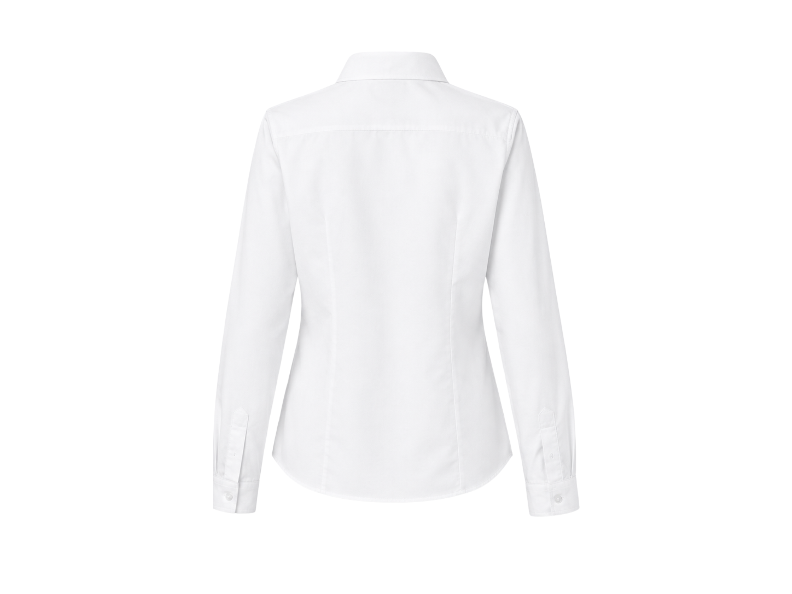 School Long Sleeve Fitted Shirt White | B2B Low MOQ Wholesale