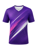 Custom Purple Badminton Training Shirt – Wholesale Club Teamwear