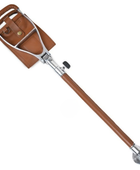 Custom Tan Brown Leather Seat Shooting Stick Hunting B2B