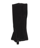 Custom Black Leather Studded Riding Half Chaps Hunting B2B
