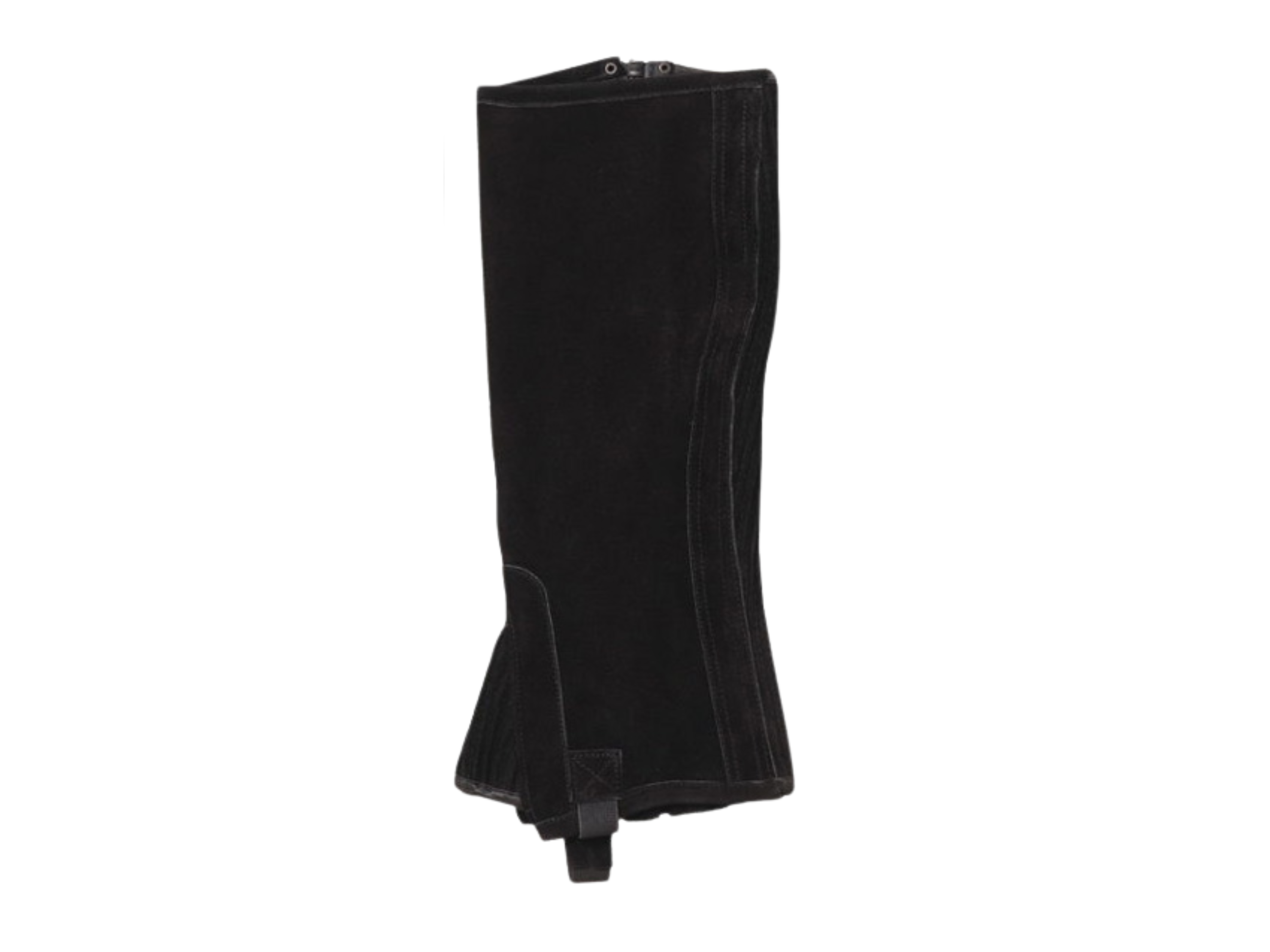 Custom Black Leather Studded Riding Half Chaps Hunting B2B