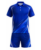 Custom Badminton Uniform – Blue Team Set, Wholesale, Low MOQ, Bulk Sportswear