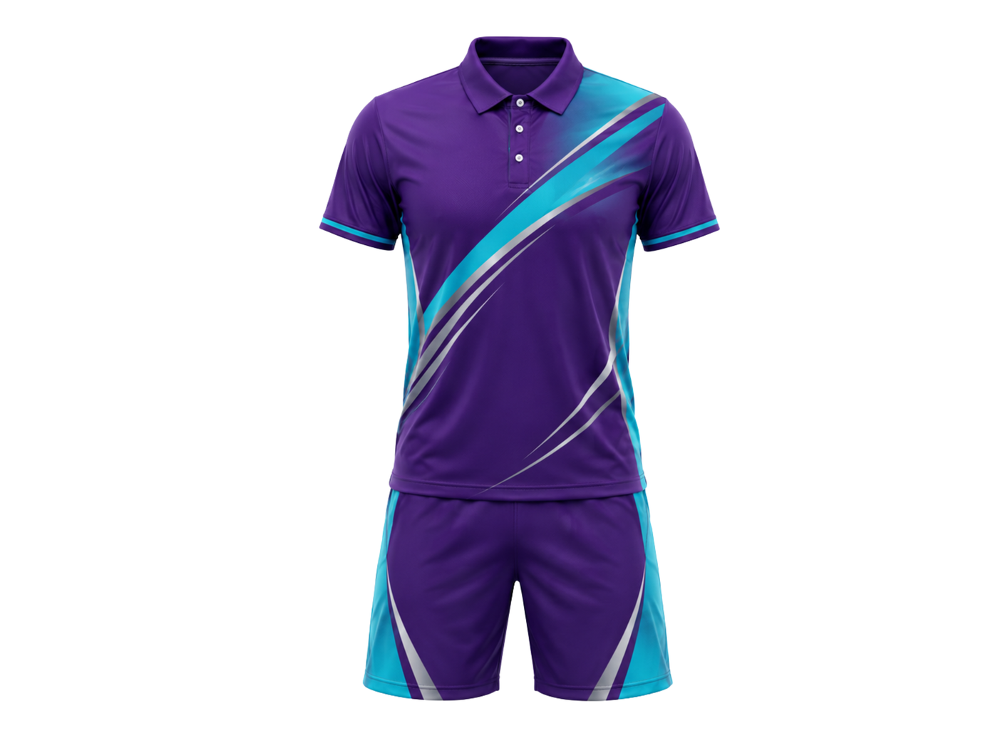 Wholesale Men’s & Youth Athletic Uniform Set – Short-Sleeve Polo & Matching Shorts, Lightweight Team Gear