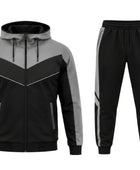 Custom Black & Grey Basketball Warmup Track Suit | Wholesale Team Jacket and Pants