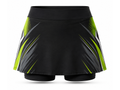 Custom Women’s Padel Skort – Black Lime Wholesale Teamwear