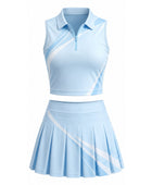 Light Blue Pickleball Uniform – Team Jersey & Shorts, Wholesale Bulk, Low MOQ