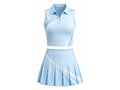 Light Blue Pickleball Uniform – Team Jersey & Shorts, Wholesale Bulk, Low MOQ