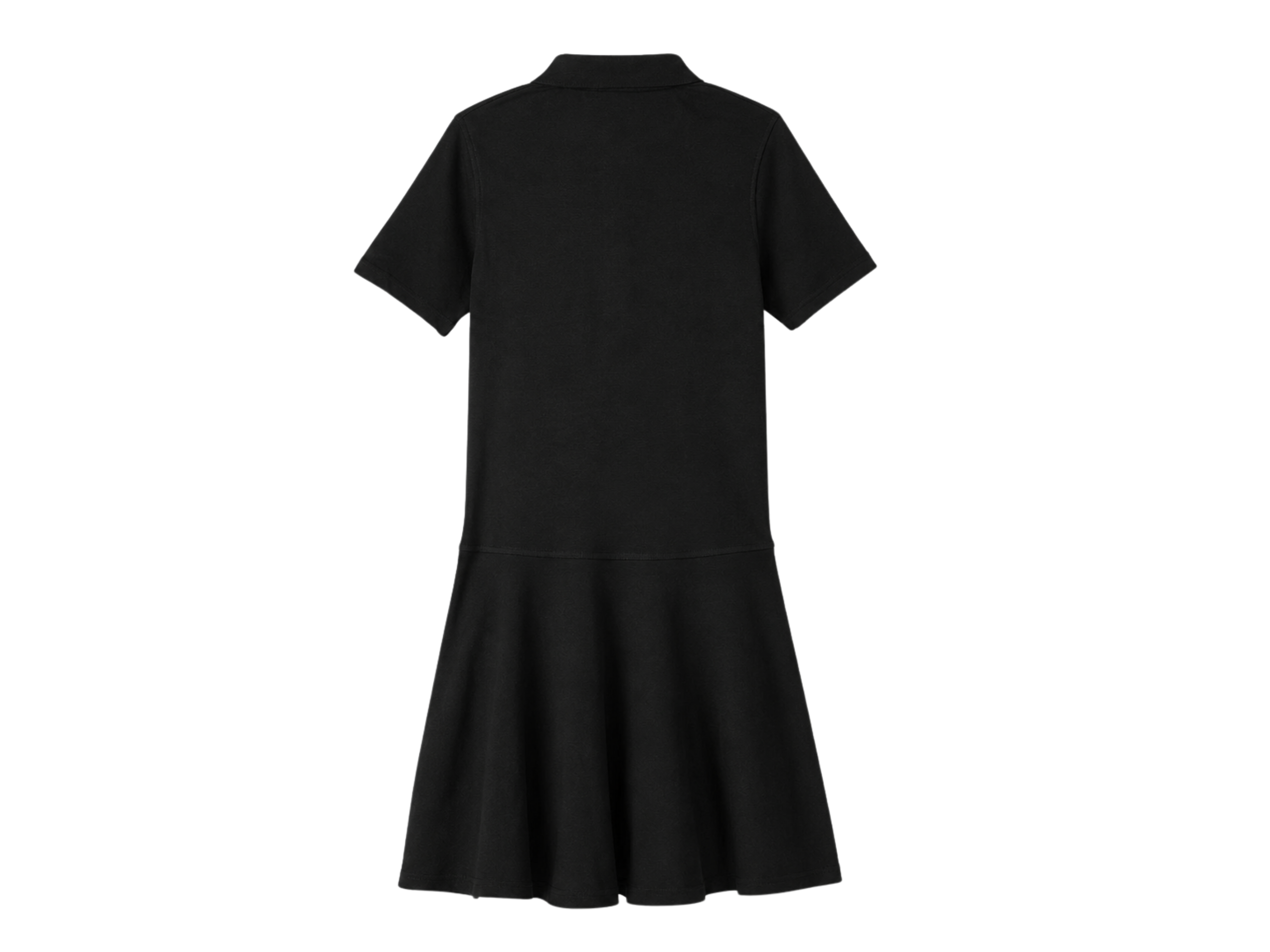 School Adaptive Short Sleeve Polo Dress Black | B2B Low MOQ Wholesale