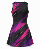 Custom Women’s Padel Dress Black Magenta Teamwear Wholesale