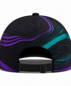 Women’s Padel Cap – Custom Black Teal Purple Team Headwear Wholesale