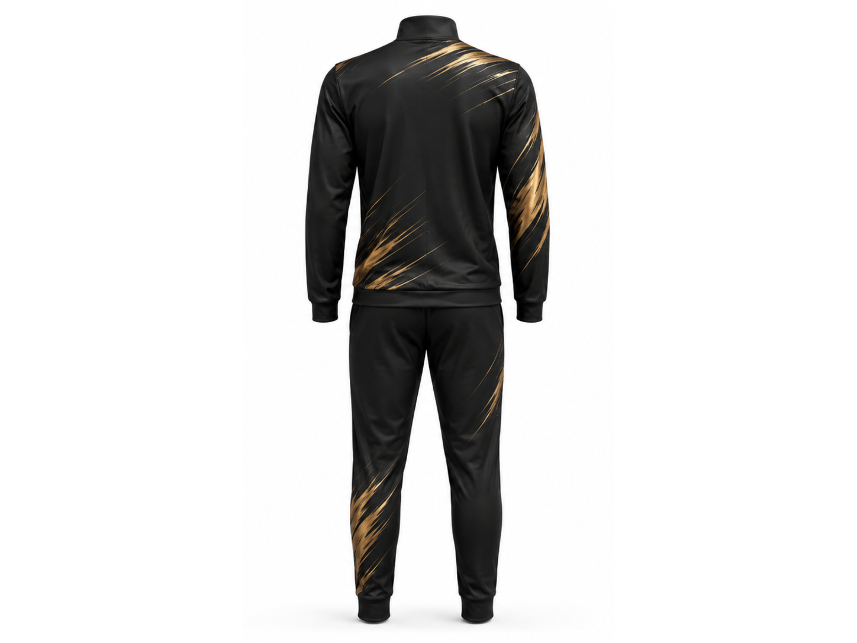 Padel Warm-Up Set Custom Black Gold Team Tracksuit Wholesale