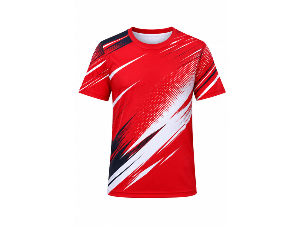 Custom Red & Black Climbing Jersey Team Uniform Low MOQ Personalized Name & Number front design preview
