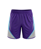 Custom Purple Cricket Shorts – Silver Teal Team Training Shorts