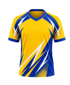 Wholesale Lacrosse Jerseys – Custom Team Uniforms, Bulk Orders, Low MOQ, Performance Sportswear (Yellow, Blue, White)