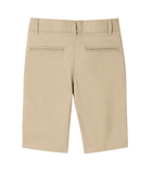 Custom Stretch School Uniform Shorts Girls Beige School Uniform Manufacturer B2B