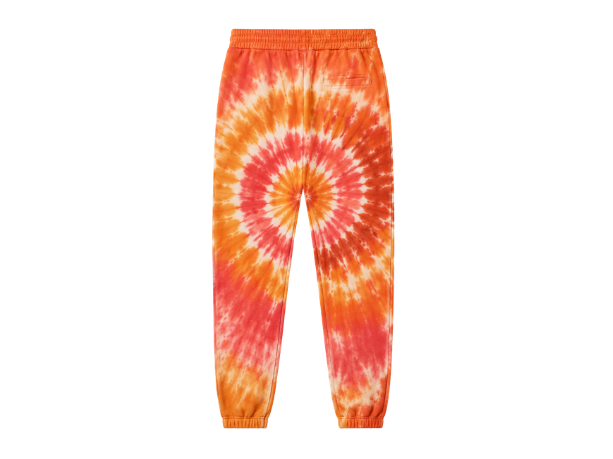 Tie Dye Trousers Orange Yellow and White Spiral Design | B2B Low MOQ