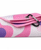 Custom Pink Disc Golf Towel – Clip-On Club & Tournament Accessory
