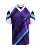 Custom Purple Soccer Fanwear Jersey | Wholesale Fundraising Team Shirt for Bulk Orders