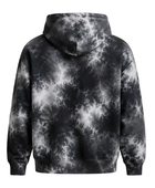 Tie Dye Half Zip Hoodie Black Grey and White All Over Design | B2B Low MOQ