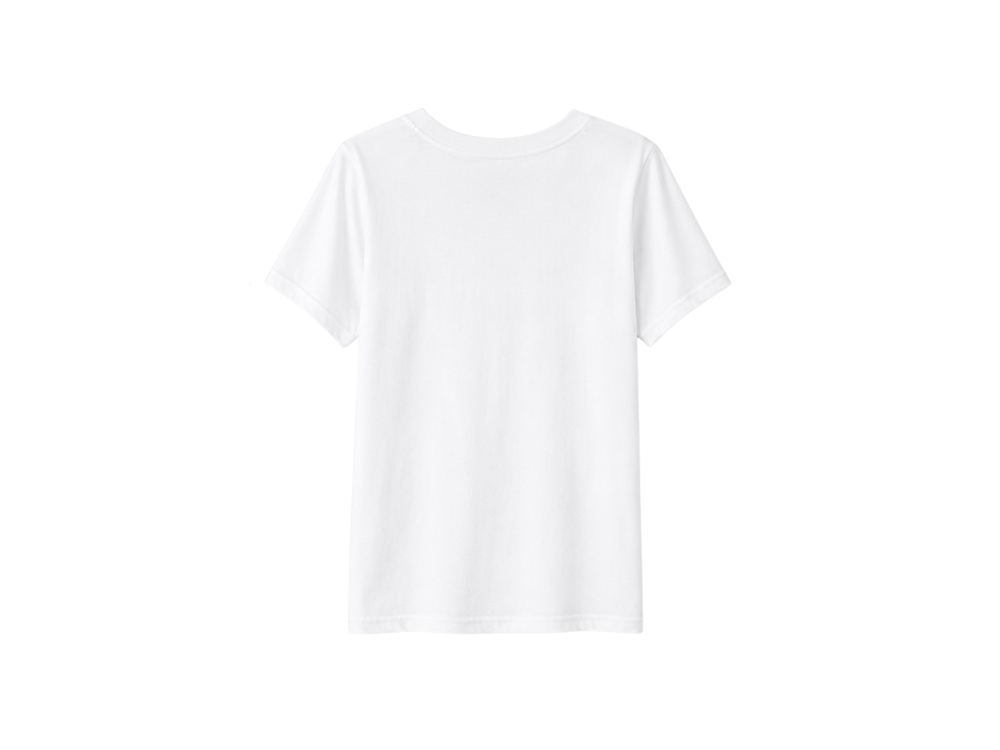 White Short Sleeve School Uniform Crewneck T-Shirt Low MOQ Schoolwear Manufacturer front design preview