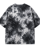 Tie Dye Drop Shoulder T Shirt Black Grey and White All Over Design | B2B Low MOQ