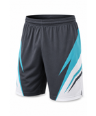 Black & Blue Custom Football Shorts – Wholesale Bulk Team Uniform, Low MOQ, B2B Performance Apparel