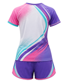 Custom ping pong Warm Up Set – White Pink Purple Teamwear for Wholesale Buyers