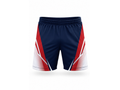 Navy, White & Red Teqball Shorts – Bulk Team Shorts, Low MOQ, Wholesale Performance Sportswear