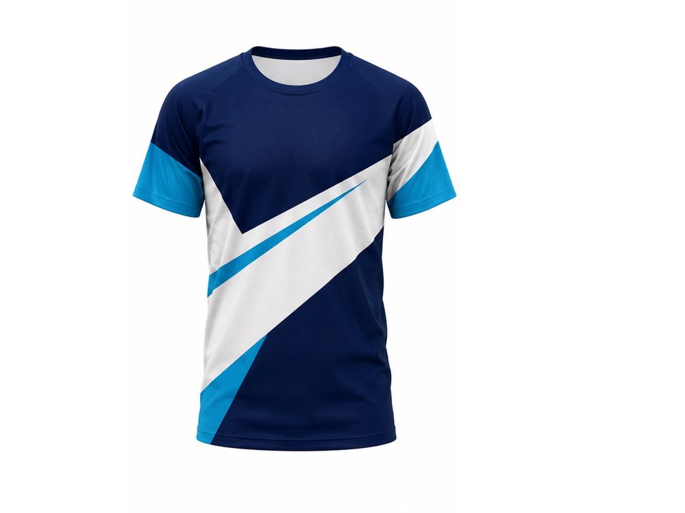 Navy White Blue Squash Jersey – Bulk Team Jersey, Low MOQ, Wholesale Performance Sportswear front design preview