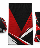 Custom Teqball Accessories Kit – Black Red Cap Towel Socks for Wholesale Buyers