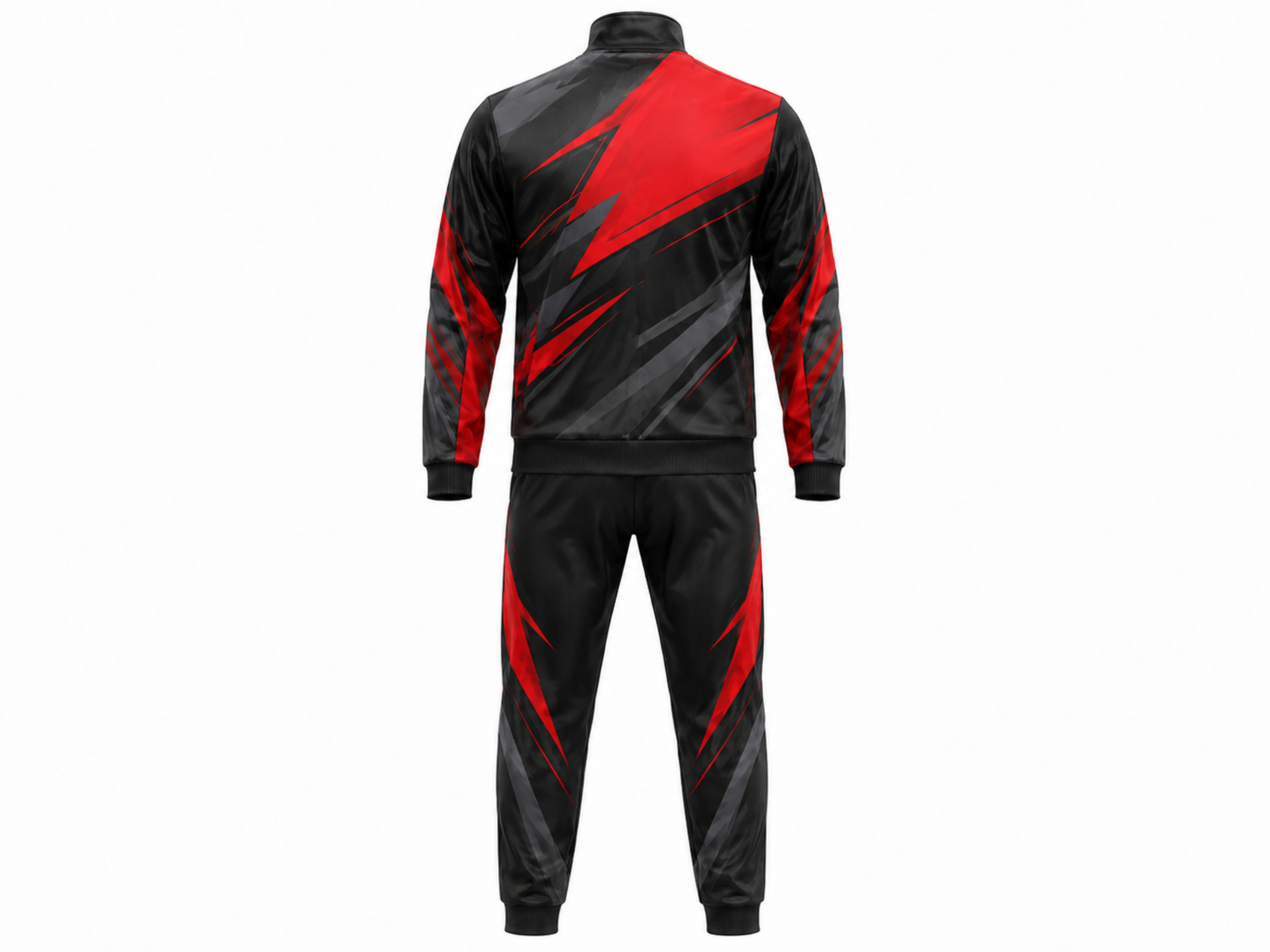 Custom Black Red Teqball Warm-Up Set – Wholesale Tracksuit