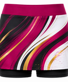 Women’s Squash Skort – Magenta Black Custom Teamwear