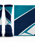 Custom Navy Squash Socks & Towel Set – Wholesale Club Accessories