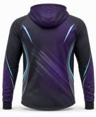 Custom Squash Quarter-Zip Hoodie – Charcoal Purple Teamwear