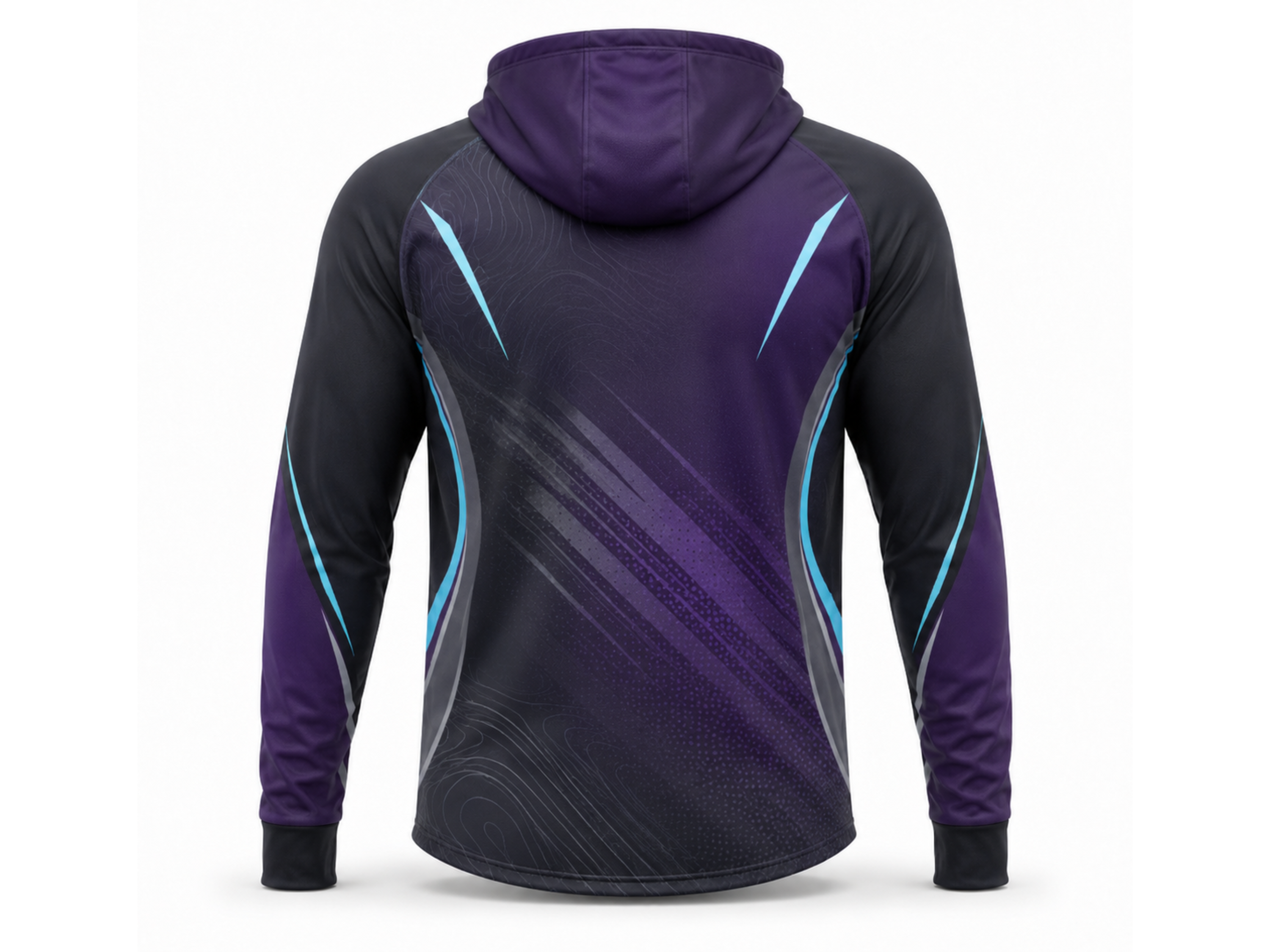 Custom Squash Quarter-Zip Hoodie – Charcoal Purple Teamwear