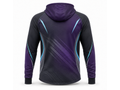 Custom Squash Quarter-Zip Hoodie – Charcoal Purple Teamwear