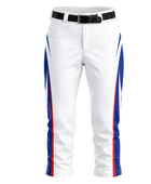 Custom White Blue Baseball Pants | Wholesale Team Uniform Pants for Bulk Orders