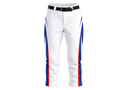 Custom White Blue Baseball Pants | Wholesale Team Uniform Pants for Bulk Orders