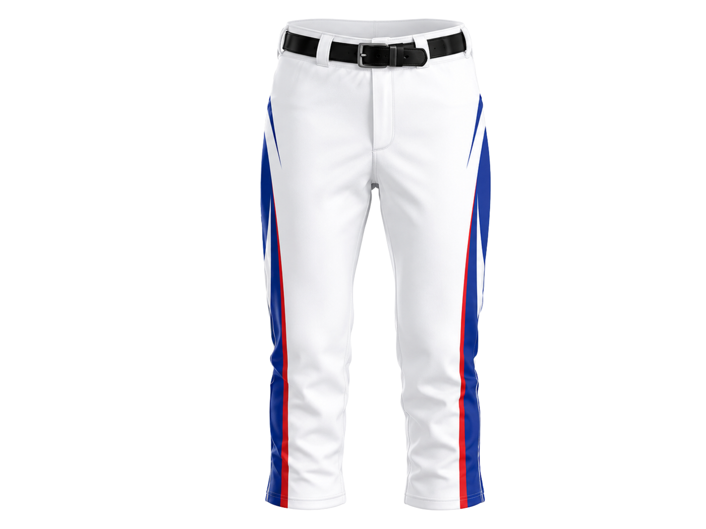 Custom White Blue Baseball Pants | Wholesale Team Uniform Pants for Bulk Orders